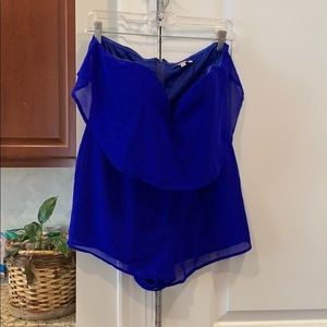 Romper. Royal blue. Flowy